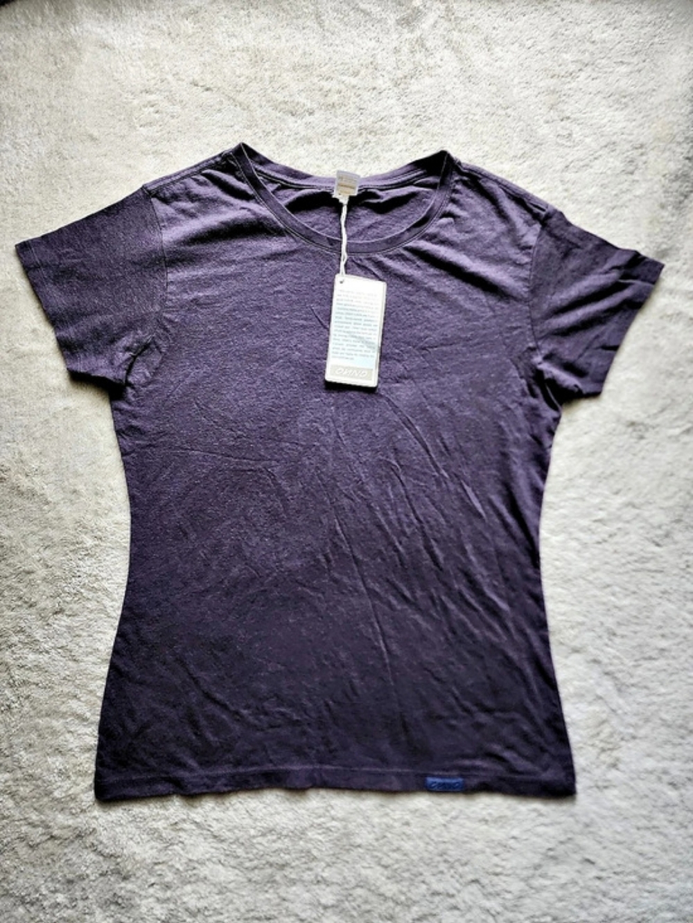 ONNO Hemp/Organic Cotton T-Shirt Short Sleeve Tee Purple Medium